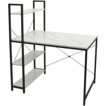 Stilvoller Arbeitstisch mit Regal