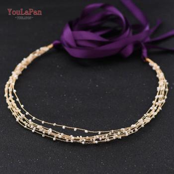 Novia Chic: Cinturón con Cuentas y Bandas de Cristal SH28-G
