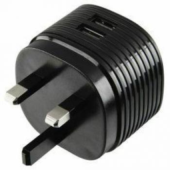 Hama Dual Wall Plug Charger with 2 x USB-A Ports and 2.4A Output