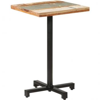 Tavolo da Bistrot Quadrato 50x50x75 cm Legno Rigenerato