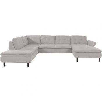 Wohnlandschaft Birkholm U-Form, silber, von INOSIGN