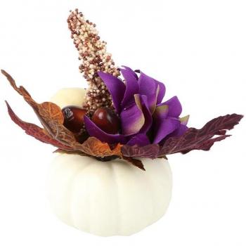 Halloween Pumpkin Pinecone Ornament