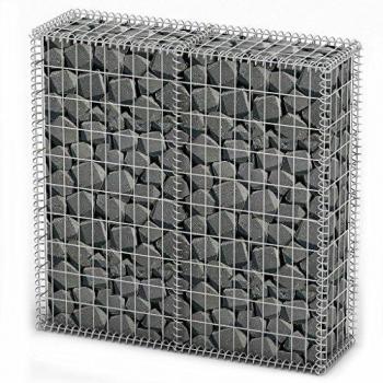 Galvanized Steel Gabion Basket with Lids 100cm x 100cm x 30cm