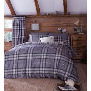 Catherine Lansfield Kelso Charcoal EasyComfort Duvet Set