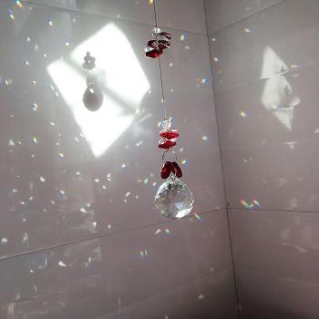 Handmade Crystal Hanging Ornament for Garden