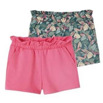 VERTBAUDET Ensemble 2 shorts légers pour filles, couleur rose bonbon