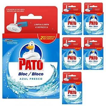 Pato® Bloc Azul Fresco 6 x 2 recambios para inodoro
