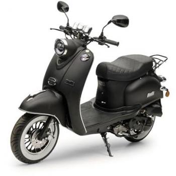 Burnout Retro Mofa Scooter MiniMe 2.0 Mattschwarz 50ccm 25 km/h