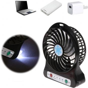 LED Light USB Fan Cooler for Outdoor Use