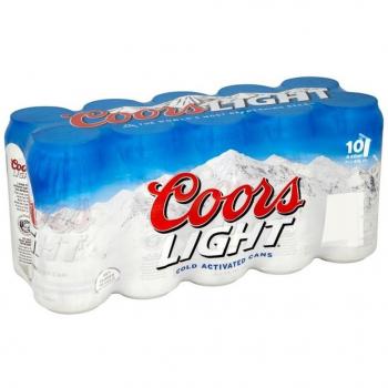 Coors Light 10‑Pack – 440 ml Bier