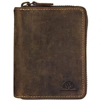 Greenburry Vintage Leder Reisverschluss-Geldbörse 821A-RFID-25