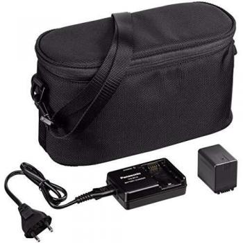 Panasonic VW-ACT380E-K Portable Camcorder Bundle with Durable Case – Black