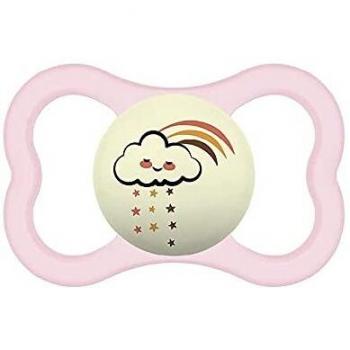 Mam Supreme Night – Suction silicone rose, 1 pièce, adapté aux bébés de +6 mois