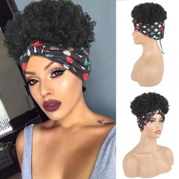 Synthetic Drawstring Bun Wrap
