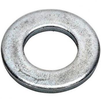 Sealey Flat Washer M12 X 24MM Form A Zinc DIN 125 Pack of 100