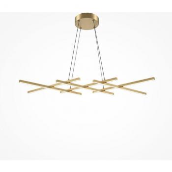 Halo Modern Bar Pendant – Brass, 1400 lm