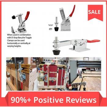 5 Pcs GH-201-B Toggle Clamp Adjustable Anti Slip Quick Release 90KG Holding