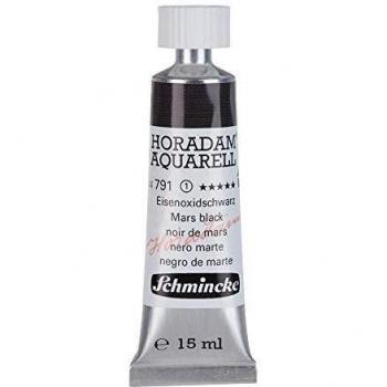 Aquarelle de qualité Schmincke Horadam 15 ml Noir de Mars