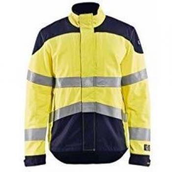 Krähe Blaklader Hi-Vis Multinormjacke Inhärent, gelb marine, Größe L