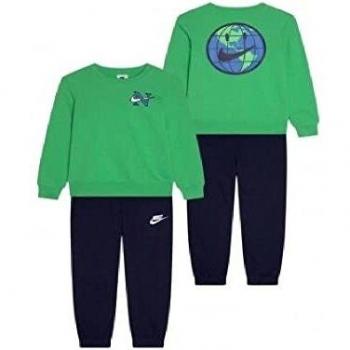 Tuta Ragazzi Nike 86K141 Cotone Garzato Grigia