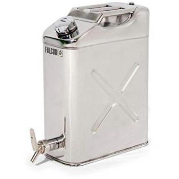 Conteneur de stockage FALCON 20 L, robuste en inox, robinet intégré