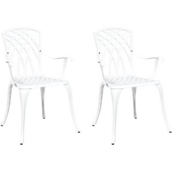 Sillas de Jardín Aluminio 2 Pcs 53 x 51 x 88,5 cm