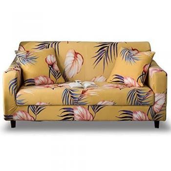 HOTNIU Stretch Sofa Cover Printed Couch Cover 2 Seater
