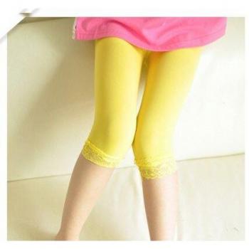 Mädchen Spitzendesign Leggings, frisch für Frühling & Herbst, bunte Streifenoptionen