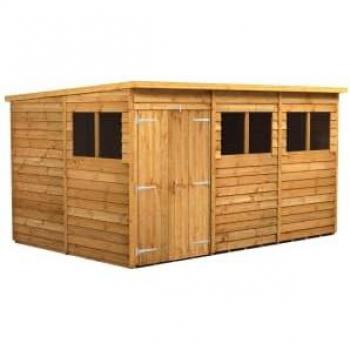 Solid Wood Pent Shed