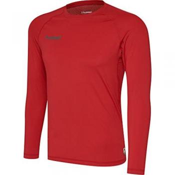 Hummel First Performance Long Red T-Shirt