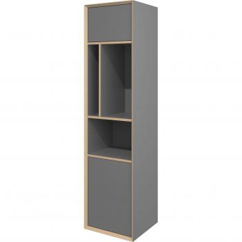 Grün-Anthrazit Vertiko-Hochschrank
