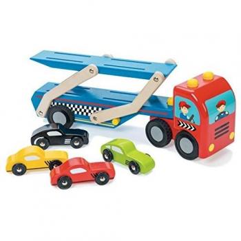 Bisarca con auto da corsa 5 pezzi 3+ LE TOY VAN