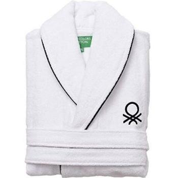 Accappatoio Benetton L/XL 360 gsm 100% Cotone Bianco