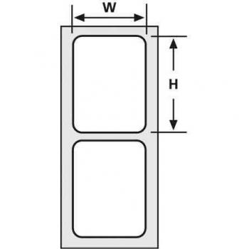 HellermannTyton 596-12165 Laserbedruckbare Etiketten TAG77TD1-1210-WH