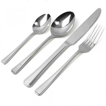 12 x Stainless Steel Table Knives Set with Forks and Spoons