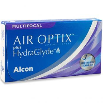 Air Optix Plus Hydraglyde Multifocal (6 lenti) + Solunate 400 ml con portalenti