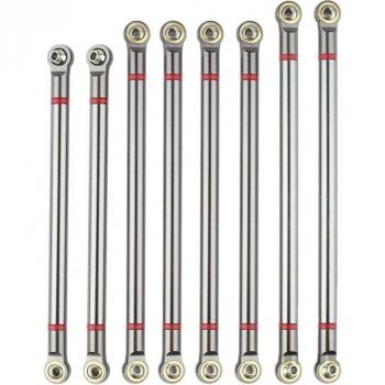 8‑faches Radstand‑Konnektor‑Set – 313 mm, SCX10 1/10 RC Raupe, Aluminium