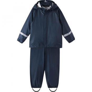 Reima Kid's Tihku Waterproof Rain Outfit, Size 1-2, Navy