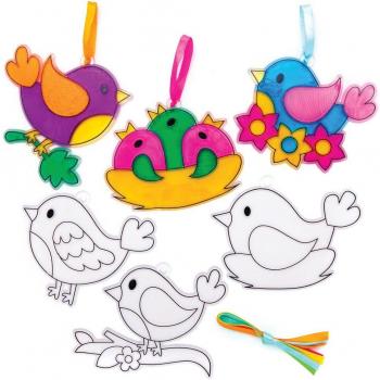 Bird Suncatcher Decoration Kits (Pack of 10)