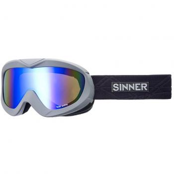 Sinner Dark Grey Revo Doppelspiegel Skibrille für Erwachsene