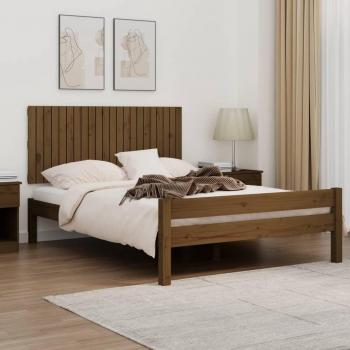 Tête de lit murale en bois de pin 140x3x60 cm couleur miel