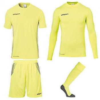 Uhlsport Kinder Score Torwarttrikot, Fluo gelb/Schwarz, 128