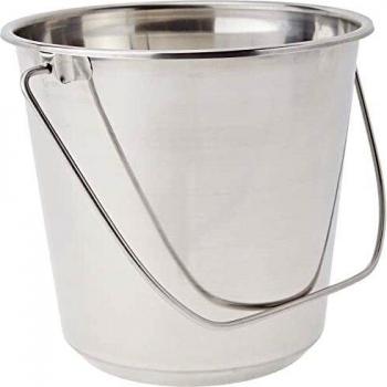 Krüger Premium Edelstahl Eimer 9 L