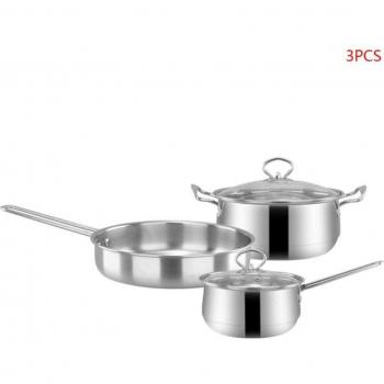 Taller de Cocina: Juego de Ollas y Freidoras en Acero