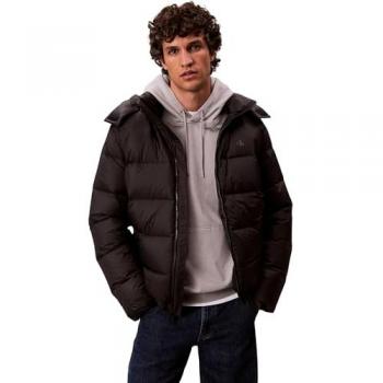 Puffer Jacket con Capucha Desmontable CK Jeans
