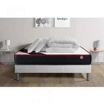 Matelas 140x200 VITALPOWER Mémoire de forme ProfiZone avec sommier et accessoires