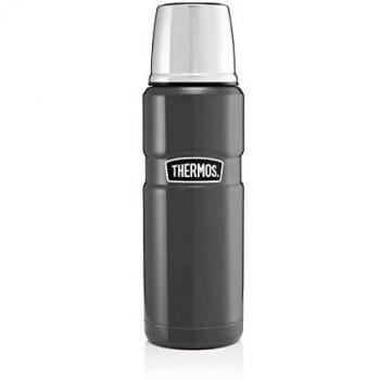 Thermos 105032 King Flask – Stainless Steel, 470 ml, Gun Metal