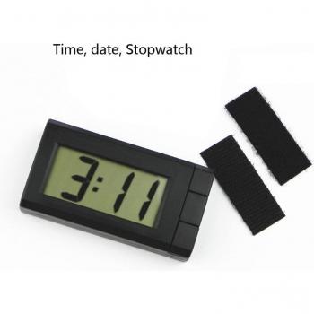 Mini Car Digital Clock Month Date Stopwatch for Home and Auto