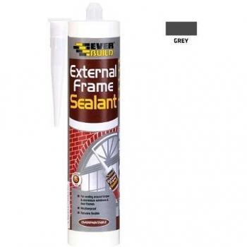 Everbuild Sika EVBEXTGR External Frame Acrylic Sealant Grey 290ml