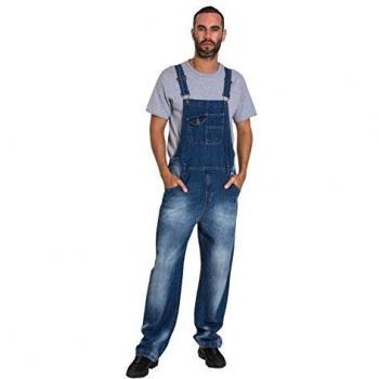 USKEES Stevie 32 Wide Leg Dungarees – Indiglo